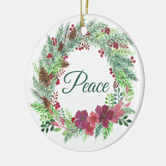 Peace Christmas Advent Ornament (Links)
