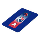 Peace Corps Dove Shield Magneet (Linkerzijde)