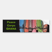 Peace Corps Ghana Bumpersticker (Voorkant)