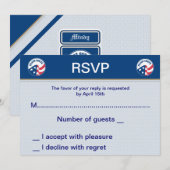 Peace Corps Trouw RSVP Kaarten (Voorkant / Achterkant)