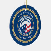 Peace Corps VV Universal Shield Keramisch Ornament (Rechts)