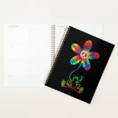 Peace Courage Aimer Hope Frogs Hippie (Devant avec enveloppe)