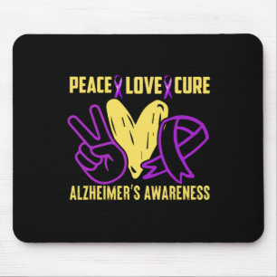 Peace Cure Love Heimerheimer's Bewustzijn Muismat