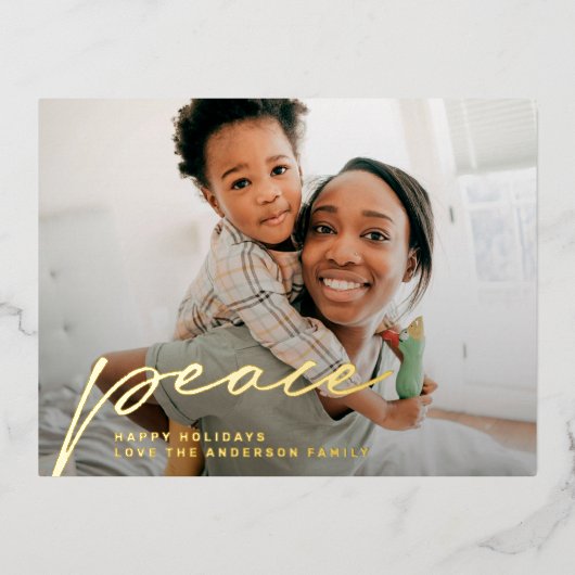 Peace Custom prettige feestdagen foto's kerst (Voorkant)