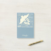 PEACE dans les langues Nom personnalisé Post-It no (Sur un bureau)