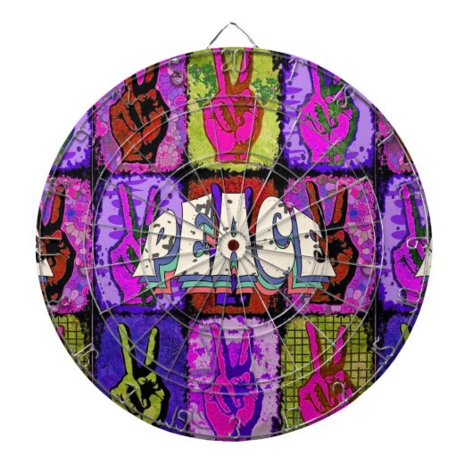 Peace Dart Board Dartbord (Voorkant)