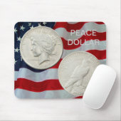 PEACE DOLLAR-MOUSEPAD MUISMAT (Met muis)