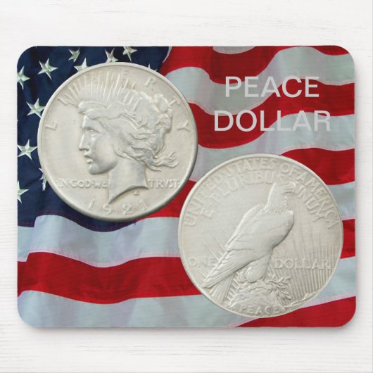 PEACE DOLLAR-MOUSEPAD MUISMAT (Voorkant)