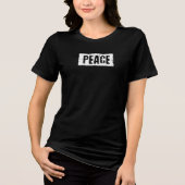 Peace Double Sided Tri-Blend Shirt (Voorkant)