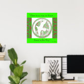 Peace Dove - Affiche Mandala - Avec Citation.1 (Bureau à domicile)