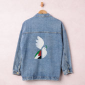 Peace Dove avec Drapeau Palestinien Denim Jacket (Hangar)