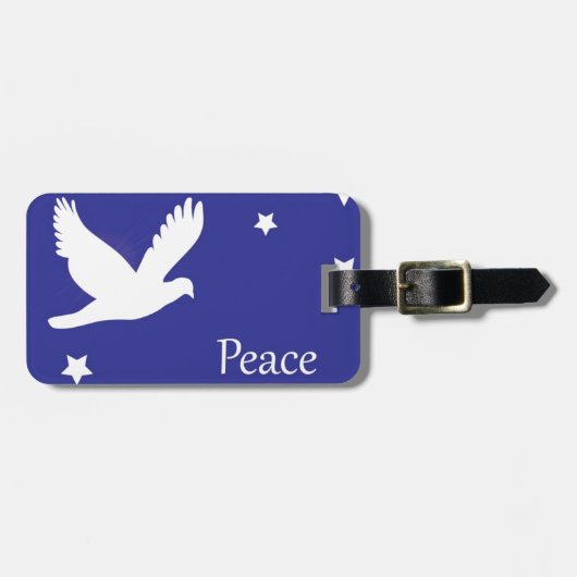 Peace Dove Bagagelabel (Voorkant horizontaal)