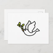 Peace Dove Briefkaart (Voorkant / Achterkant)