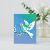 Peace Dove Briefkaart (Staand voorkant)