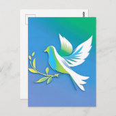 Peace Dove Briefkaart (Voorkant / Achterkant)