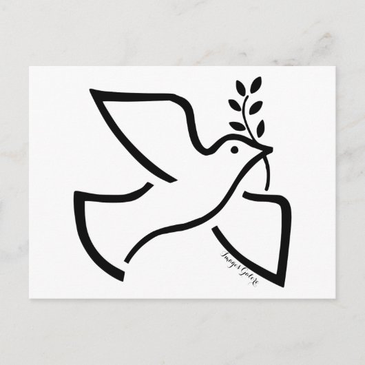 Peace Dove Briefkaart (Voorkant)