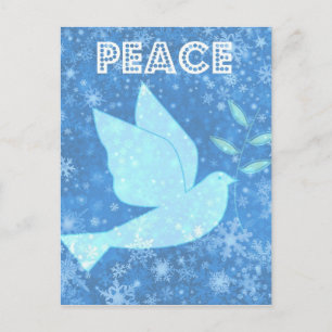 Peace Dove-Briefkaart voor kerstmis Feestdagenkaart