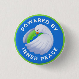 Peace Dove Button aangedreven door innerlijke vred