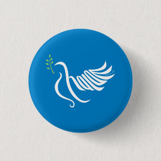 Peace Dove Button Shalom
