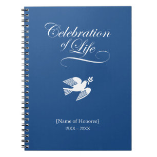 Peace Dove Celebration of Life Memorial Notitieboe Notitieboek