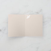 Peace Dove Christmas Cadeau Carte de remerciements (Intérieur)