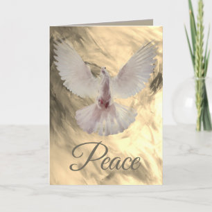 Peace Dove Christmas Kaart beroemd gemaakt door Le