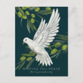 Peace Dove et Olive Branches Carte postale (Devant)