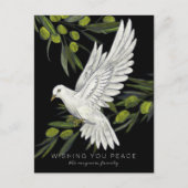 Peace Dove et Olive Branches Carte postale (Devant)