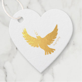 Peace Dove Folie Favor Tags