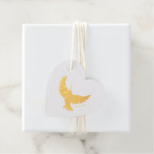 Peace Dove Folie Favor Tags (Met doos)