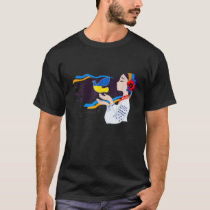 Peace Dove Girl steunt Oekraïne in zijn positie me T-shirt