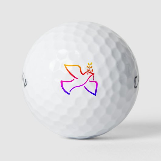 Peace Dove Golfballen (Voorkant)