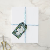 Peace Dove Illustrated Christmas Cadeaulabel (Met Touw)