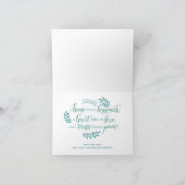 Peace Dove Illustrated Kerstmis Kaart (Binnen)