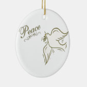 Peace Dove Keramisch Ornament (Rechts)