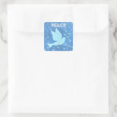 Peace Dove-Kerst stickers (Tas)