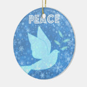 Peace Dove-kerstdecoratie Keramisch Ornament (Links)