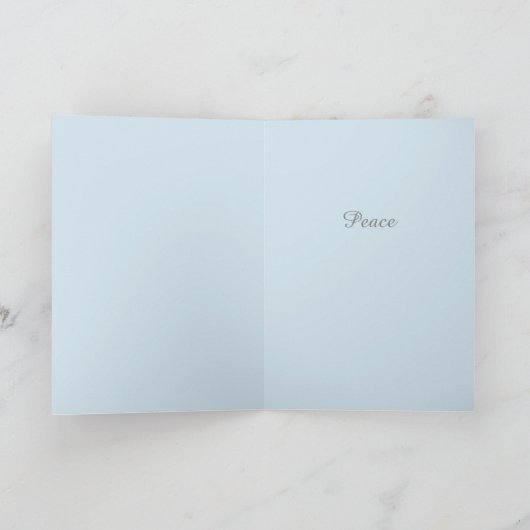 Peace dove kerstkaart feestdagen kaart (Binnen)