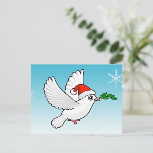 Peace Dove Kerstmis Feestdagenkaart (Staand voorkant)