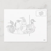 Peace Dove Kerstmis Feestdagenkaart (Achterkant)