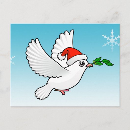 Peace Dove Kerstmis Feestdagenkaart (Voorkant)
