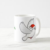 Peace Dove Kerstmis Koffiemok (Voorkant rechts)