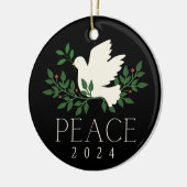 Peace Dove Kerstvakantie Ornament (Links)