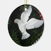 Peace Dove-kerstversiering, foto Keramisch Ornament (Links)