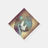 Peace Dove-kerstversiering Servet (Hoek)