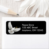 Peace Dove met Olive Branch Label (Insitu)