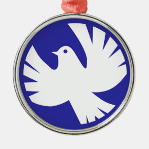 PEACE DOVE METALEN ORNAMENT