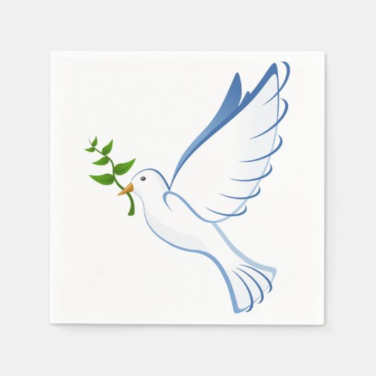 Peace Dove Napkin Servetten (Voorkant)