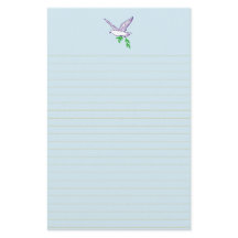 Peace Dove Olive Brance Golden Lined Stationery