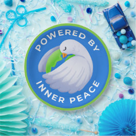 Peace Dove Paper Borden - Aangedreven door innerli Papieren Bordje